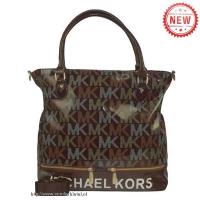 michael kors classic monogram groot koffie bakken Ondergoed Sale luev1293